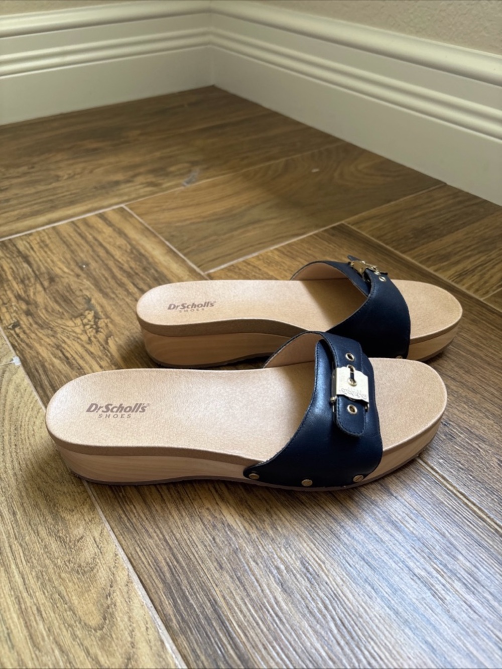 Dr. Scholl's Women's Original Clog Slide Sandals Navy Size 10